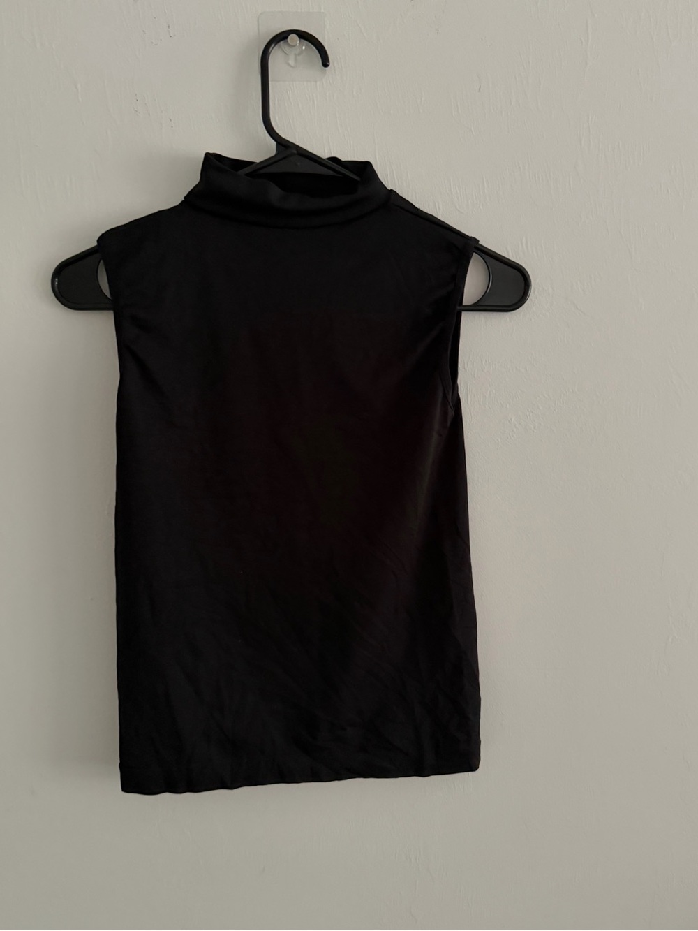 Sleeveless Mock Neck Top - Black